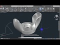 AutoCAD 3D, Wing Nut, how to draw wing nut in autoCAD