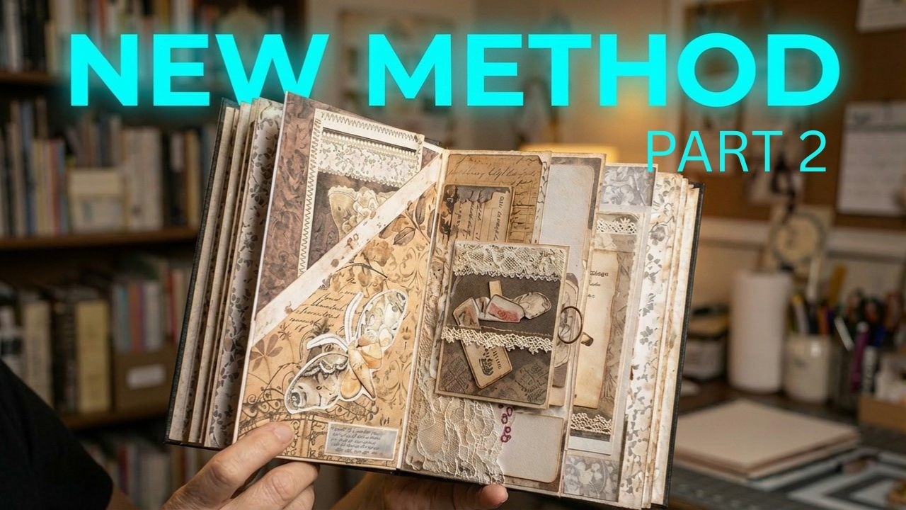 The Taping and Matting Process That Makes This Junk Journal Come Alive