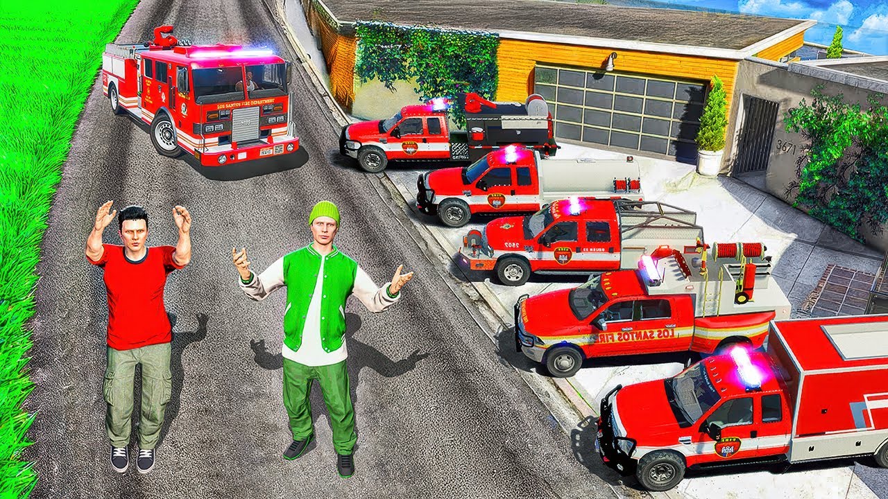 Colectez Masini SECRETE de POMPIERI in GTA 5!