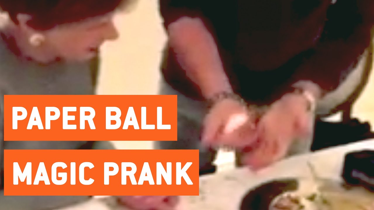 crashes on air Paper Ball Magic Prank | Magic Revealed