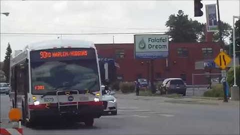CTA 7900-Series Nova buses on #90 Harlem Avenue bus route (07-31-16)