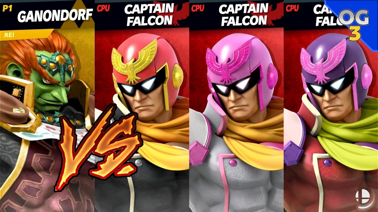 Smash Ultimate - Ganondorf - 1v3 Team Battles