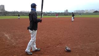 20141217每週三早上8點半板橋光復橋下有打壘球歡迎免付費加入，請自備球棒