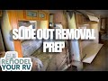 RV Water Damage: Prepping to Remove our RV Slide Out