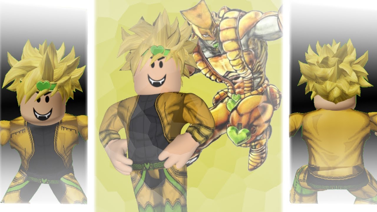 Roblox Outfit How To Make Dio Jojo S Bizarre Adventure Youtube - roblox dio face