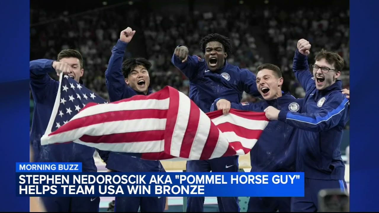 ⁣Pommel Horse Guy, Stephen Nedoroscik, helps Team USA win bronze Olympic medal