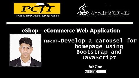 Web Project Task 07 | 1st Year | Semester 01 | Java Institute | Zaid Zihar