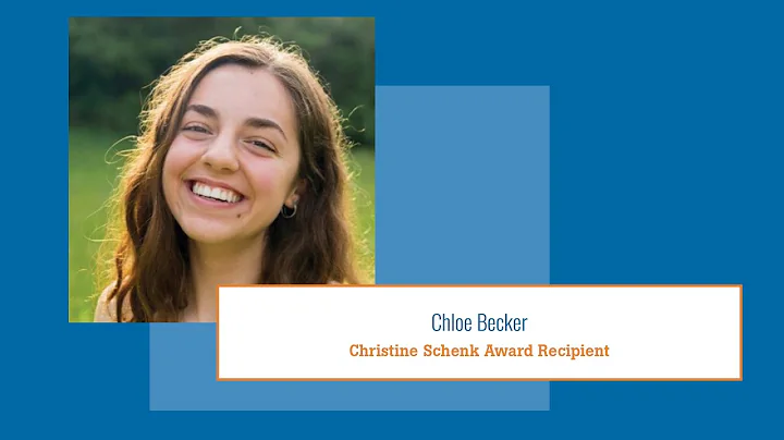 Chloe Becker Accepts the 2021 Christine Schenk Awa...