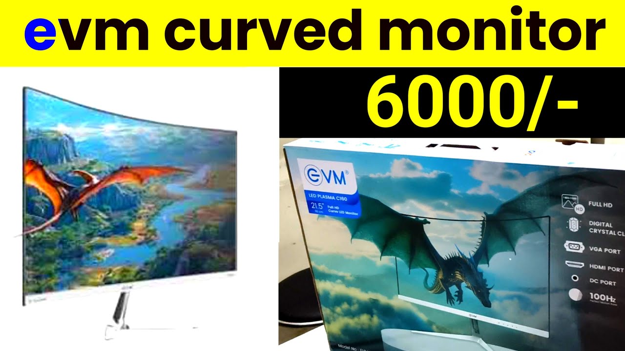 evm curved monitor review || cheap and best monitor || - YouTube