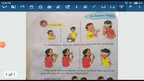Std.3rd Sub.EVS Lesson no.16 Sensory Organs = part 1