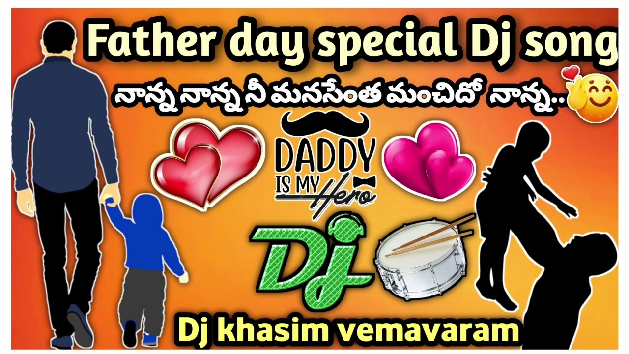 Nanna Nanna manasentha manchido nannaFather day special Dj songRemix by DJ KHASIM FROM VEMAVARAM