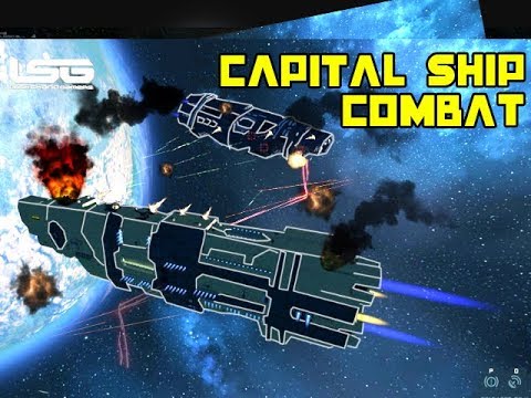 Space Engineers - Capital Ship Combat Destruction !!! - YouTube