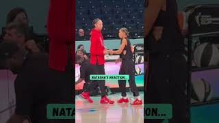 Brittney Griner just caught Natasha Cloud out the air like a little kid 🤣 #brittneygriner #wnba