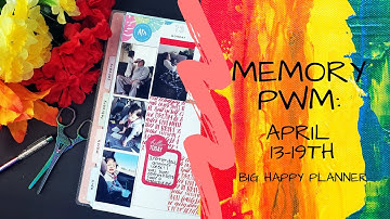 Memory PWM April 13th-19th | Date | BIG Happy Planner