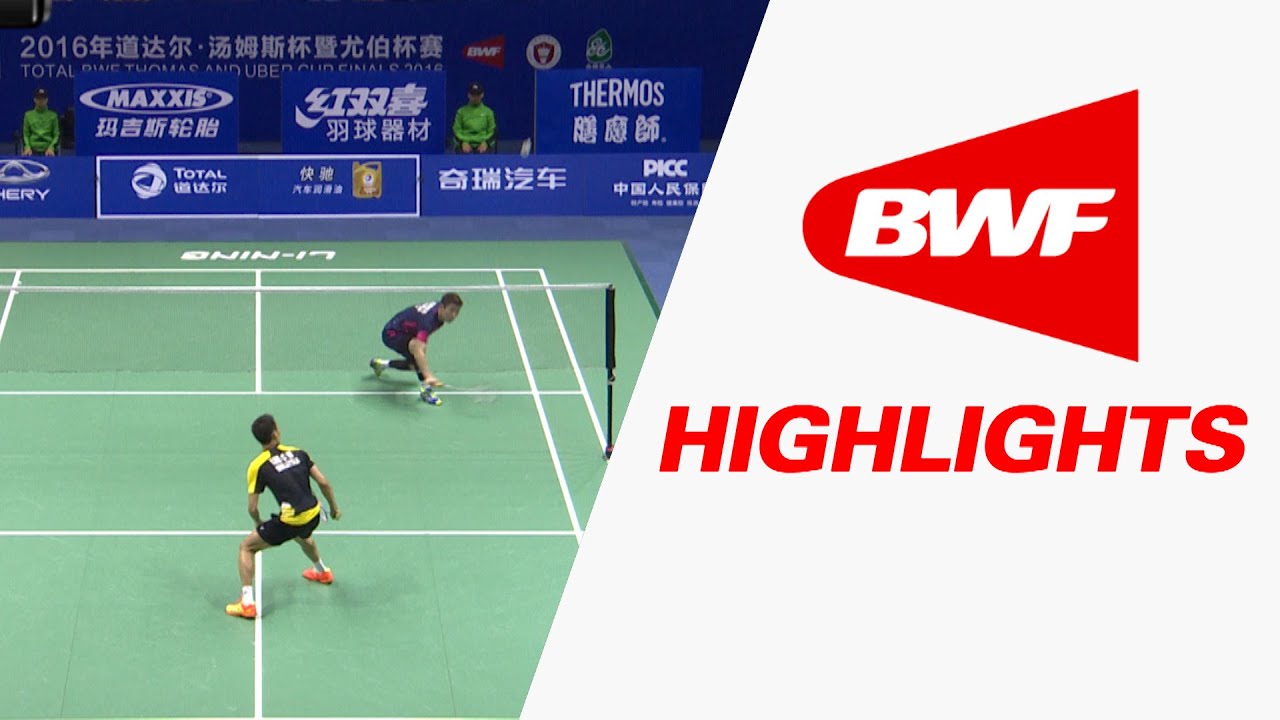 TOTAL BWF Thomas and Uber Cup Finals 2016 Badminton Day 3/S2-Thomas Cup GrpC-KOR vs MAL-Highlights