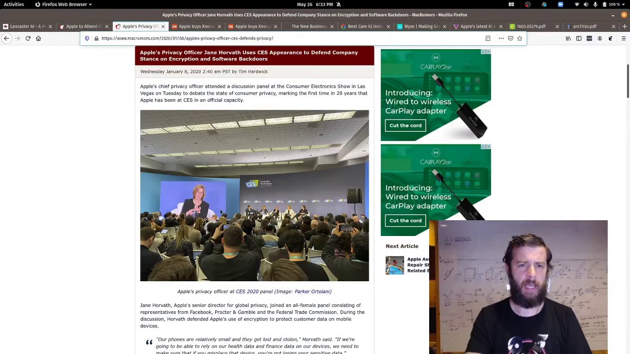 Why Apple's XNOR.ai Purchase is Huge for AI: Lancaster AI Meetup - May 2020