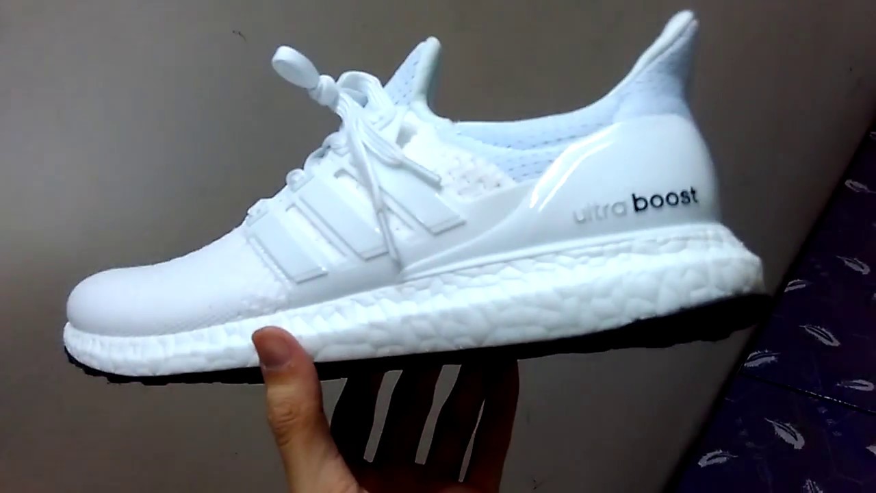close look. adidas ultra boost white shoes wholesale aliexpress dhgate - YouTube