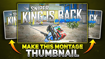How to Make Thumbnail Like @captengamingyt🔥| Pubg Montage Thumbnail |Bgmi Montage Thumbnail Editing