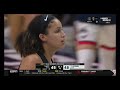 UCF Brittany Smith glitches at Free Throw line and Paige Beckers (uConn) knew it.