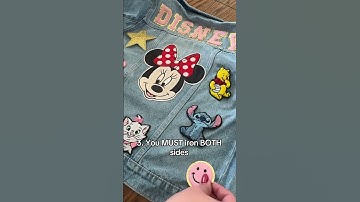 DIY Denim Jacket with Iron-On Patches #diyproject