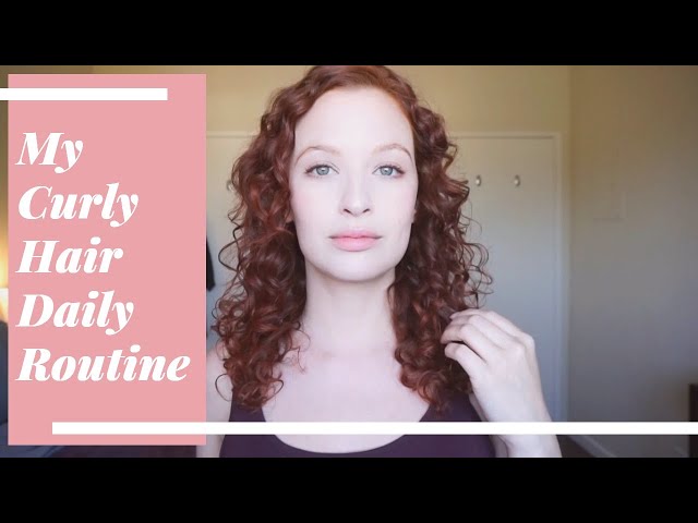 My Curly Hair Daily Routine Using Castor Oil Shampoo and Conditioner class=