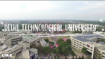 Delhi Technological University Drone View 👌 | My Beautiful College DTU,  160 acre Plus Campus Size 😍