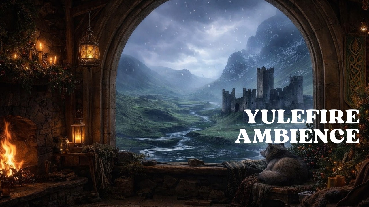 Yulefire Ambience | Relaxing Celtic Medieval Atmosphere