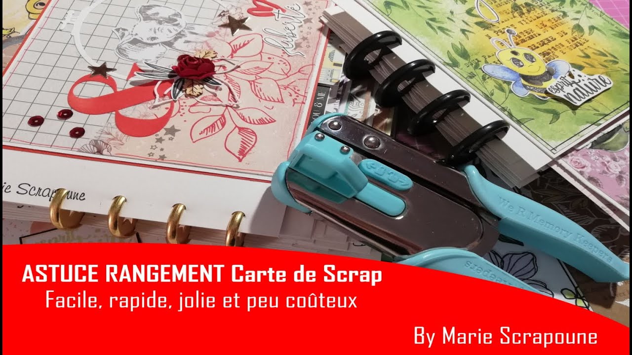 ASTUCE RANGEMENT Carterie Scrapbooking, TAG, Facile, rapide, jolie et ...