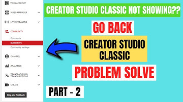 | creator studio classic not showing???  problem  Solved || in Hindi (2020) Part - 2