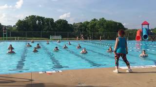 Aqua Zumba Shaky Shaky by Daddy Yankee filmed at the Swim Club at Green Valley Country Club