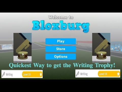 How To Get The Writing Skill In Bloxburg - bloxburg 1 billion visits trophy roblox amino