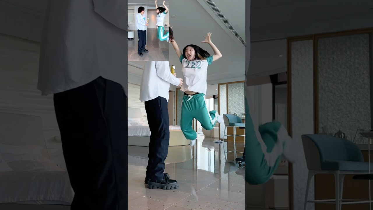 BEHIND THE SCENES🤣#funny #squidgame #player222 #cosplay #couple