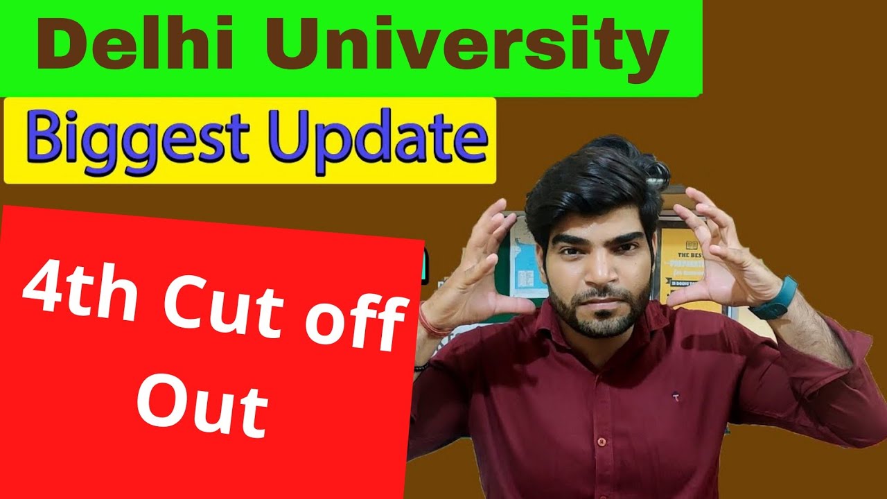 4th Cut Off Out😱 | Delhi University | Apply Now 👇