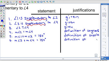 Congruent Supplement Theorem proof