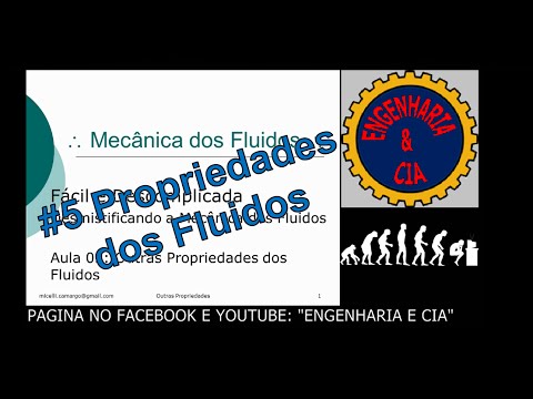 #MECFLU 5  Propriedades dos Fluidos - Mecânica dos Fluidos