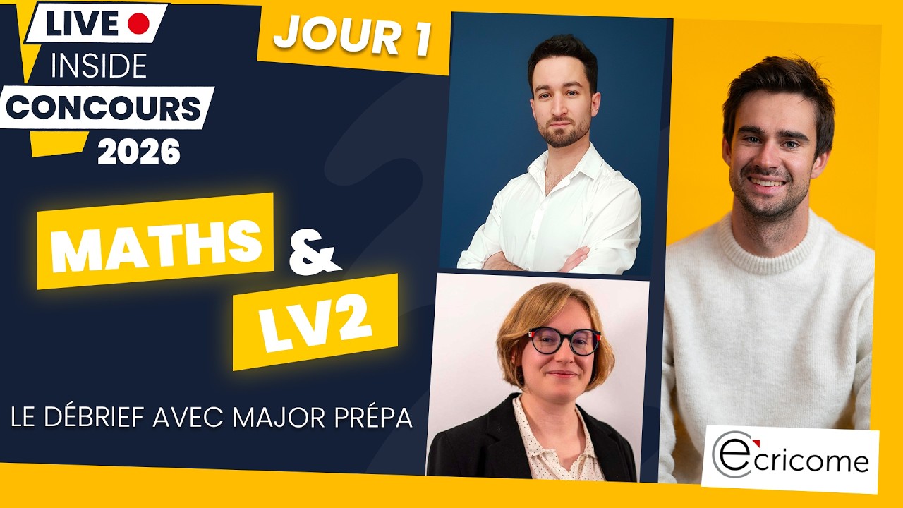 C'EST PARTI ! Débrief Ecricome J1 (Maths & LV2)