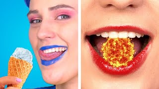 FIRE GIRL VS ICY GIRL! HOT & COLD CHALLENGE! Funny Situations & Pranks by Hungry Panda