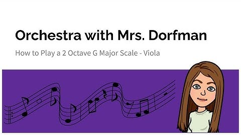 2 Octave G Major Scale Viola