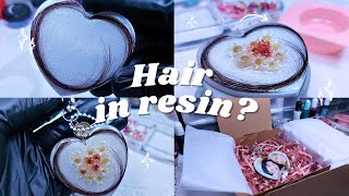 Hair Memorial Keepsake in Resin • Can we put hair in resin? Mother is the best • Resin Art & Crafts