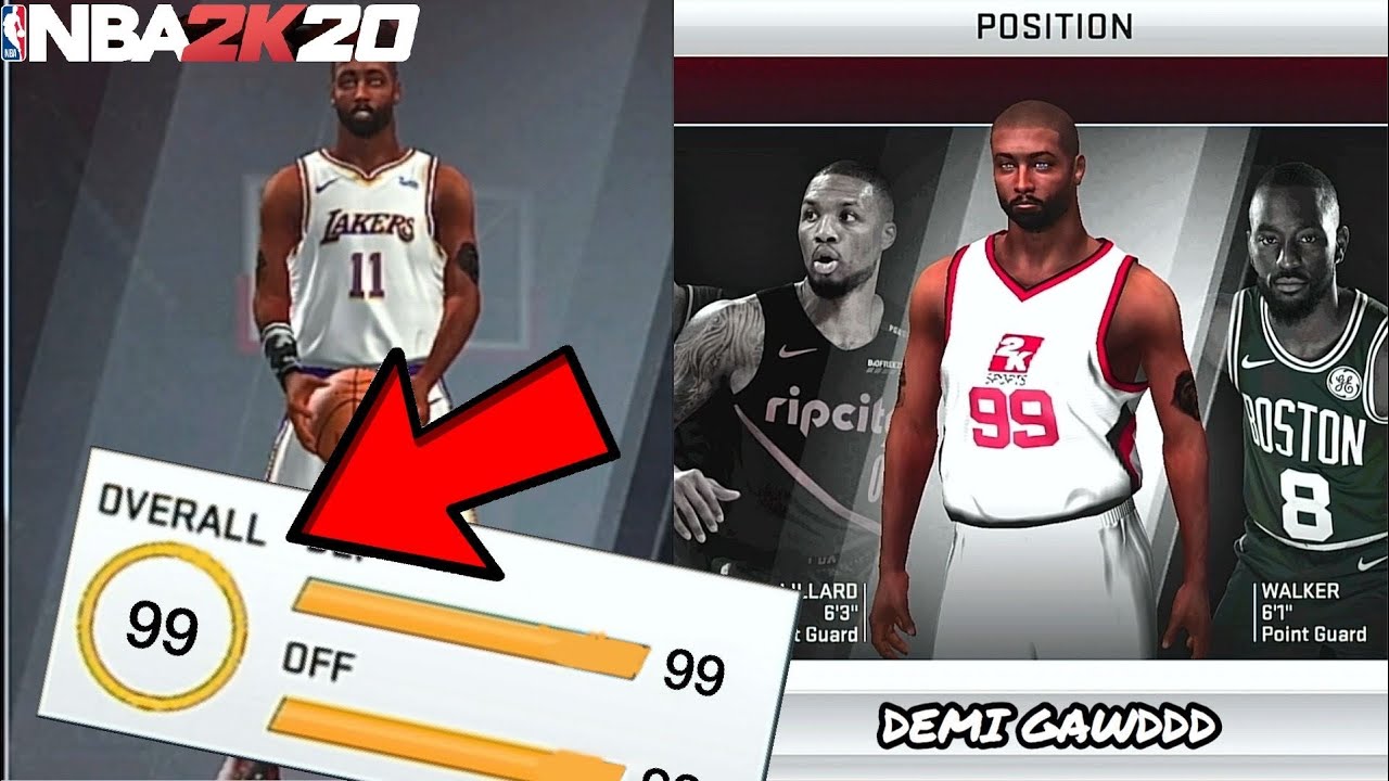 HOW TO GET 99 OVERALL in NBA 2K20 MOBILE!! NBA 2K20 Mobile Best Builds  Tutorial! - YouTube
