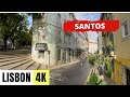 LISBON, PORTUGAL 🇵🇹 [4K] Alcantara, Prazeres &amp; Santos — Walking Tour