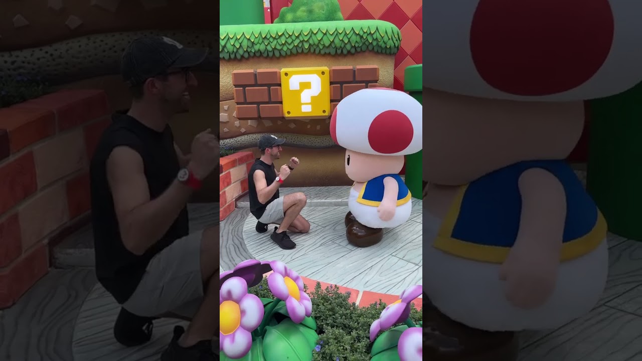 MEETING ALL of the characters in super nintendo world at Epic Universe today was a DREAM! i got to