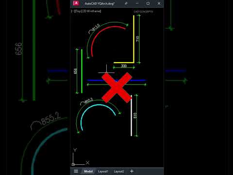 Auto Dimension in AutoCAD - #autocad #viral #yqarch #cad
