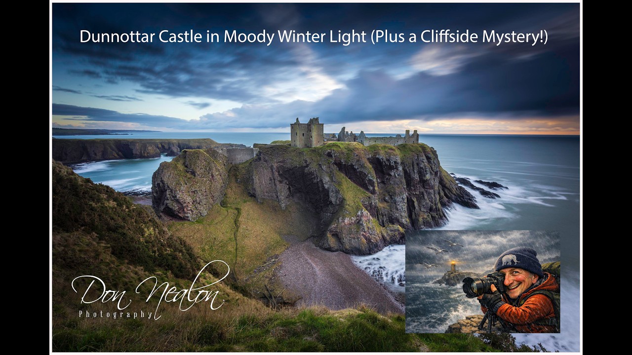 Dunnottar Castle in Moody Winter Light (Plus a Cliffside Mystery!)