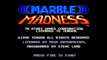 Marble Madness (Master System PSG 60Hz / US) - Intro / Attract Mode