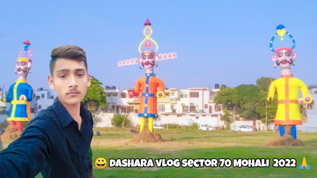 dussehra ravan dahan | sector 70  Dussehra | ravan dahan 2022 | दशहरा मेला 2023 😱