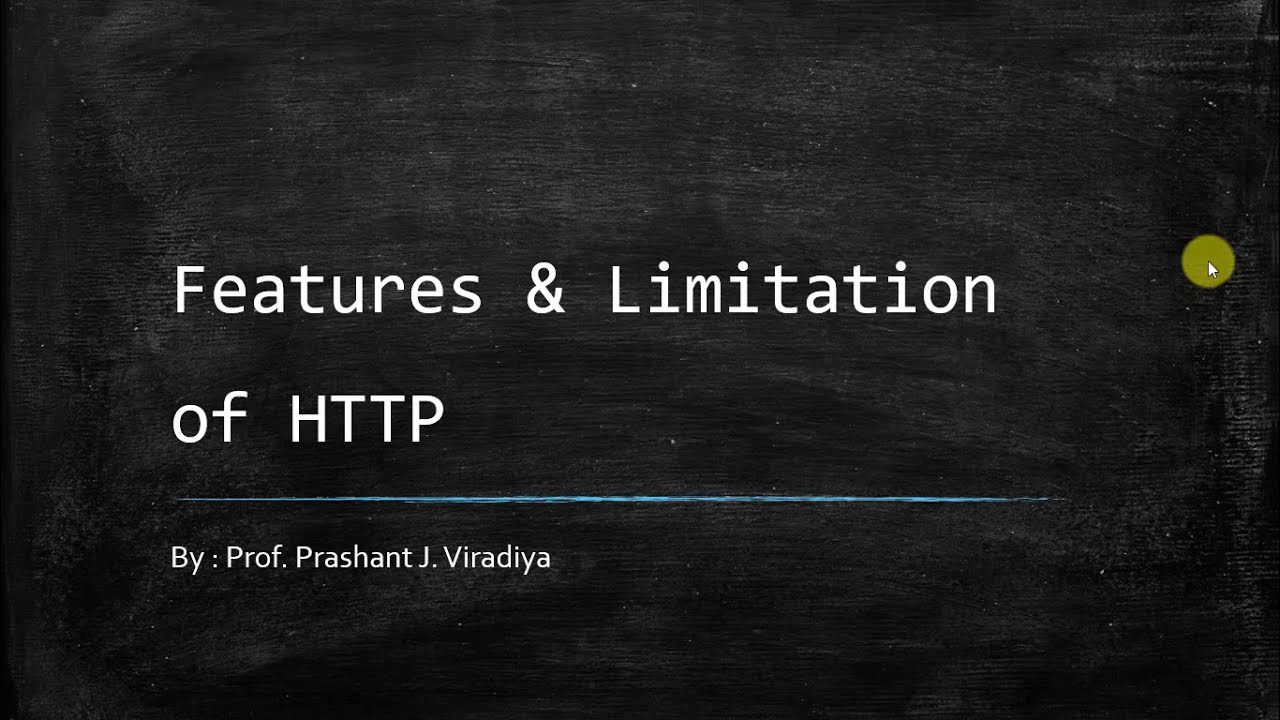 Features and limitations of HTTP Protocol | Web Technology Tutorials ...