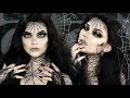 🕸 Spider Queen 🕸 Easy last minute halloween makeup tutorial