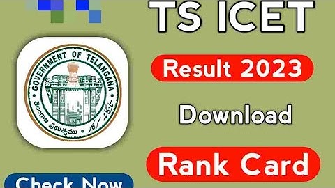 TS ICET Result 2023, Download TS ICET Rank Card Now #tsicet #result #rankcard #tsicet2023 #update