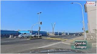 DRIVING IN GENEVA LAKESIDE [LEFT & RIGHT] IN SWITZERLAND _ AMAZING SUNNY DRIVE _ 4K